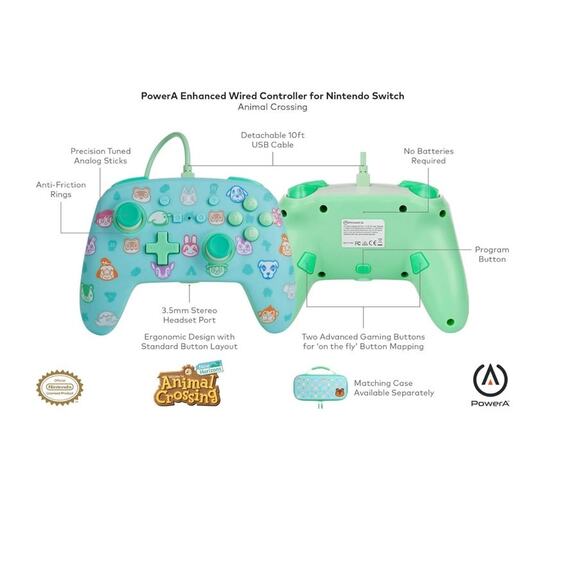 Nintendo Animal Crossing Themed Controller - Mint Green - Picture 6 of 6
